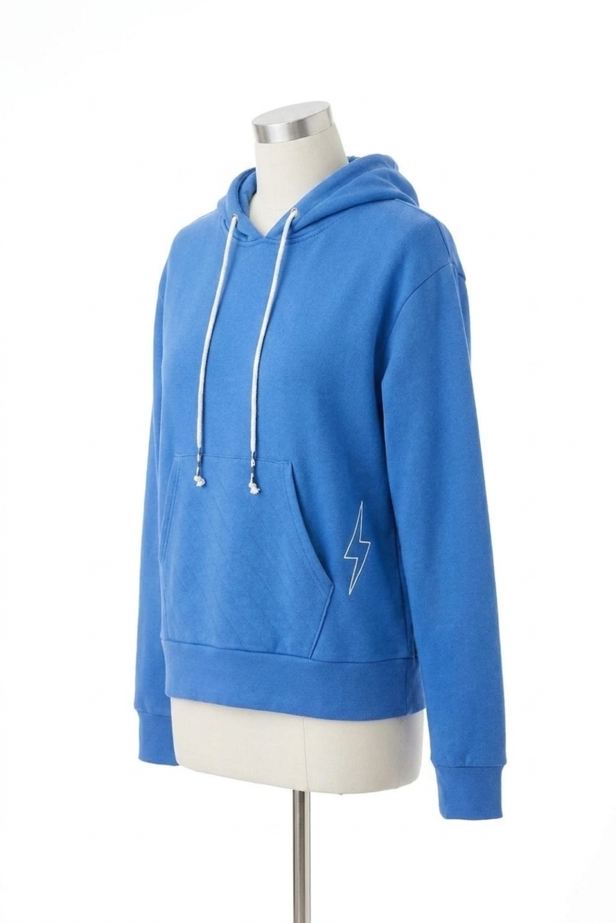NEW PJ SALVAGE electric vibes hoodie in cobalt